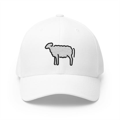 Ewe Emoji White Cap – Premium by Capmoji