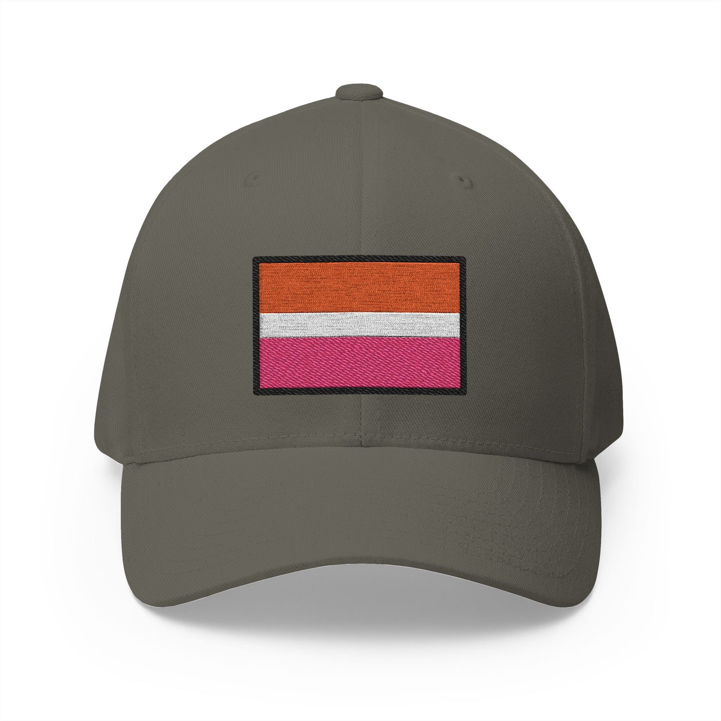 Lesbian Emoji Olive Cap – Premium by Capmoji