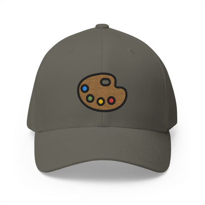 Artist Palette Emoji Olive Cap – Premium by Capmoji