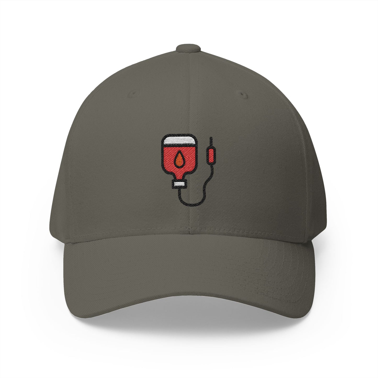 Blood Transfusion Emoji Olive Cap – Premium by Capmoji