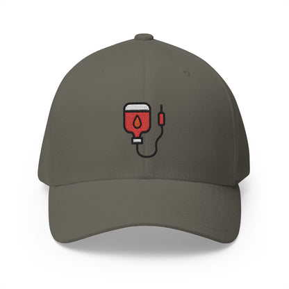 Blood Transfusion Emoji Olive Cap – Premium by Capmoji