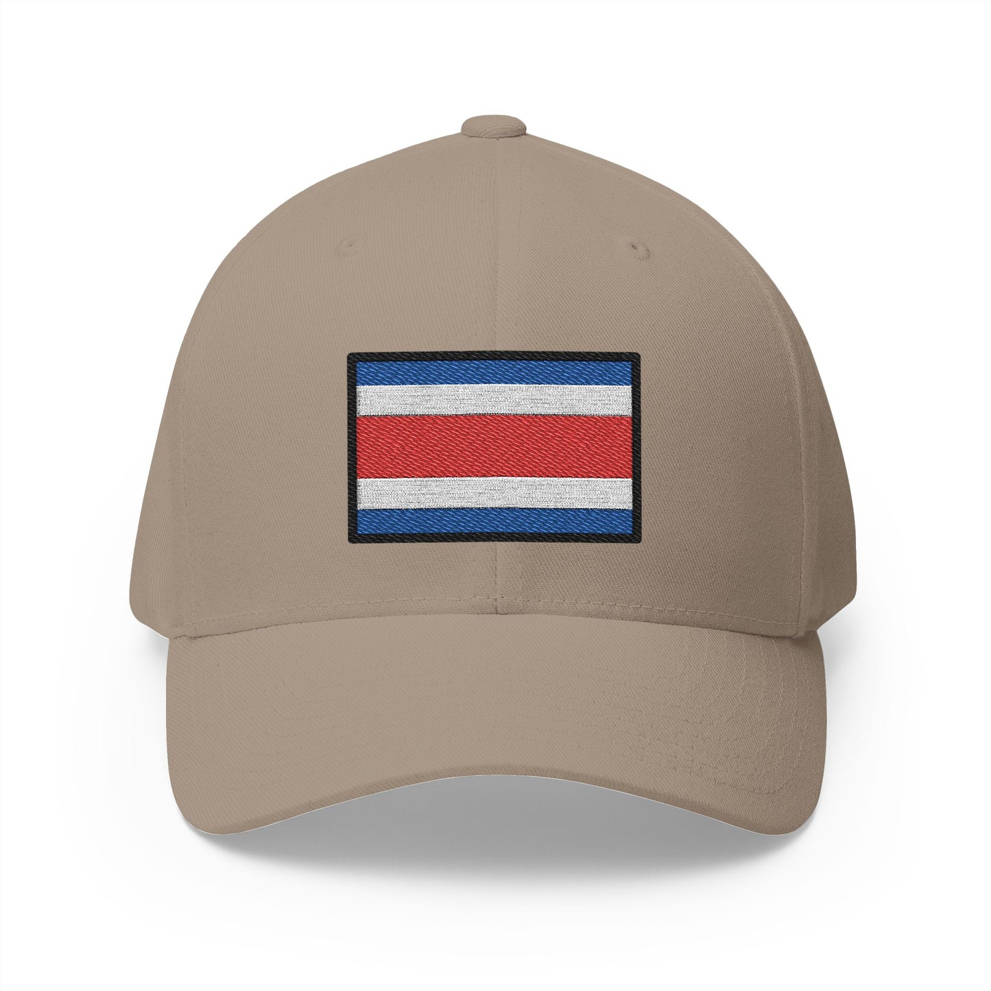 Flag: Costa Rica Emoji Khaki Cap – Premium by Capmoji