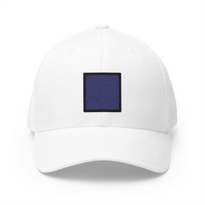 Black Medium-Small Square Emoji White Cap – Premium by Capmoji
