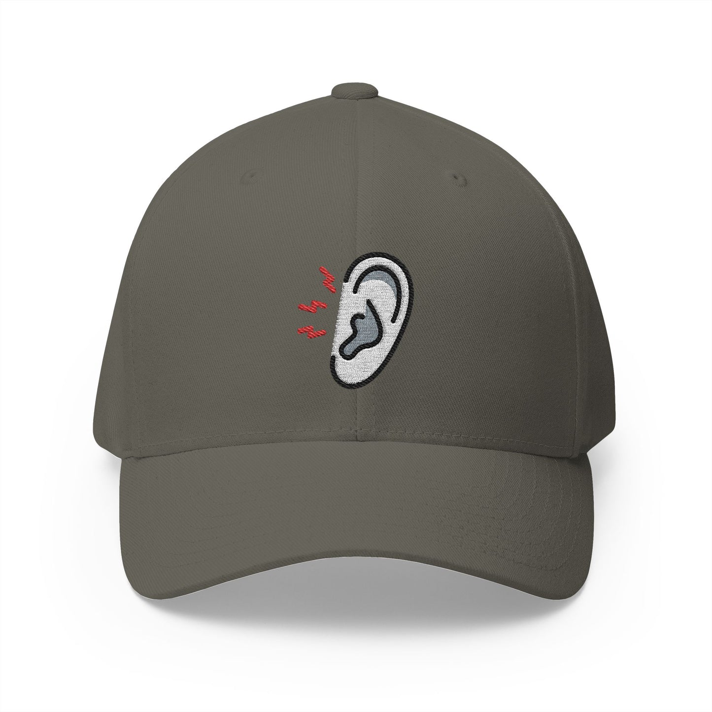 Earache Emoji Olive Cap – Premium by Capmoji