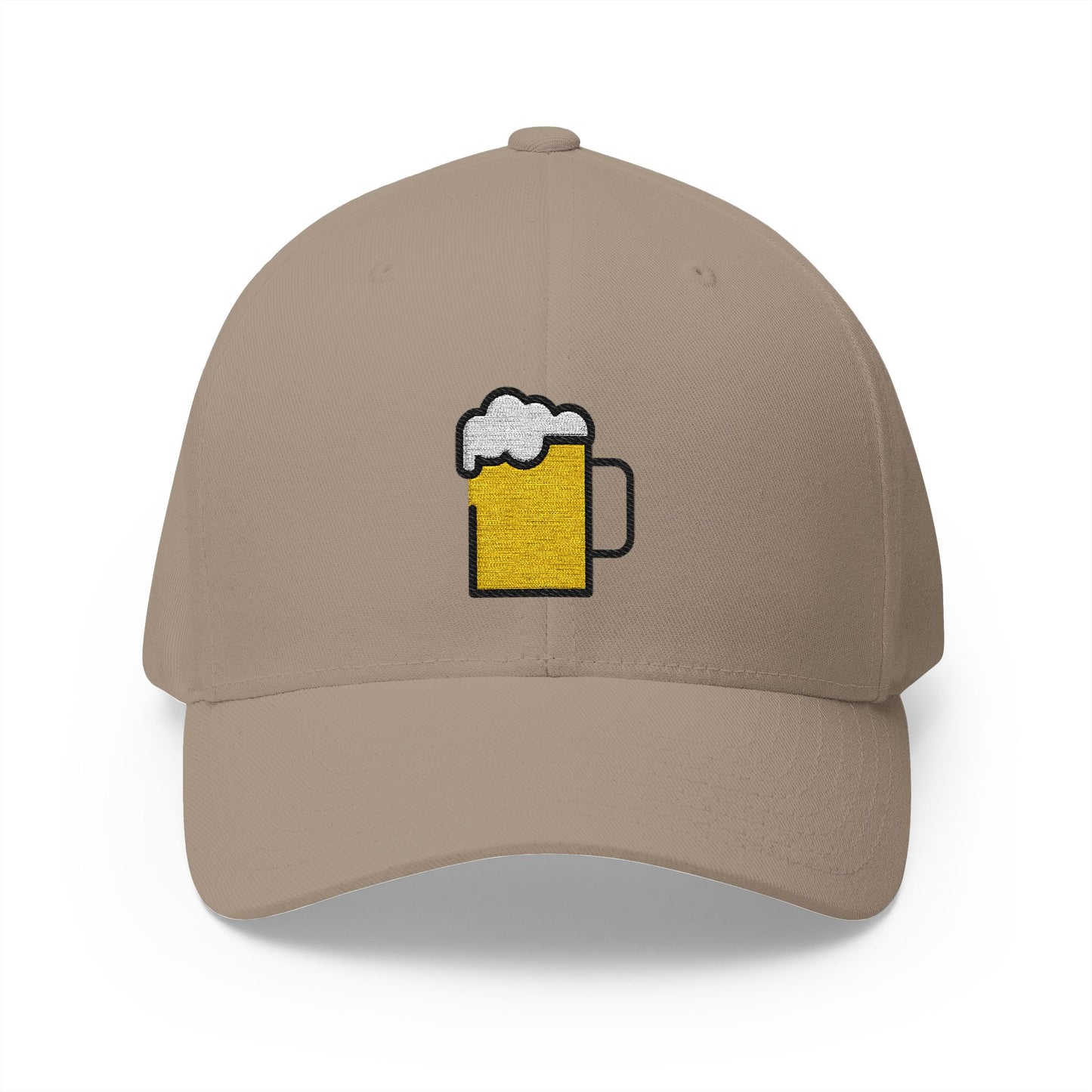 Beer Mug Emoji Khaki Cap – Premium by Capmoji