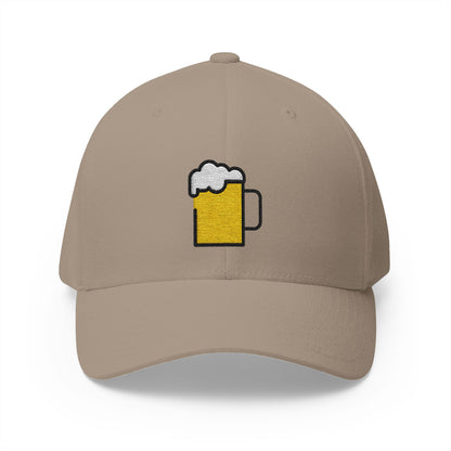 Beer Mug Emoji Khaki Cap – Premium by Capmoji