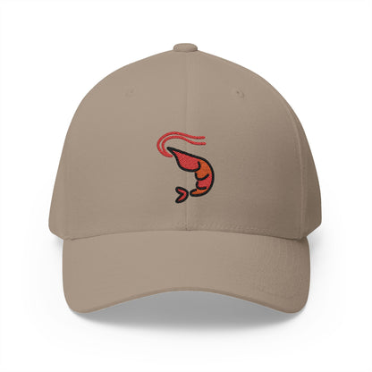 Shrimp Emoji Khaki Cap – Premium by Capmoji