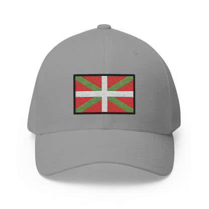 Basque Flag Emoji Grey Cap – Premium by Capmoji