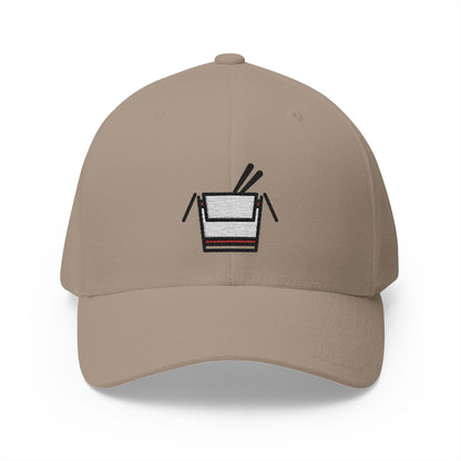 Takeout Box Emoji Khaki Cap – Premium by Capmoji