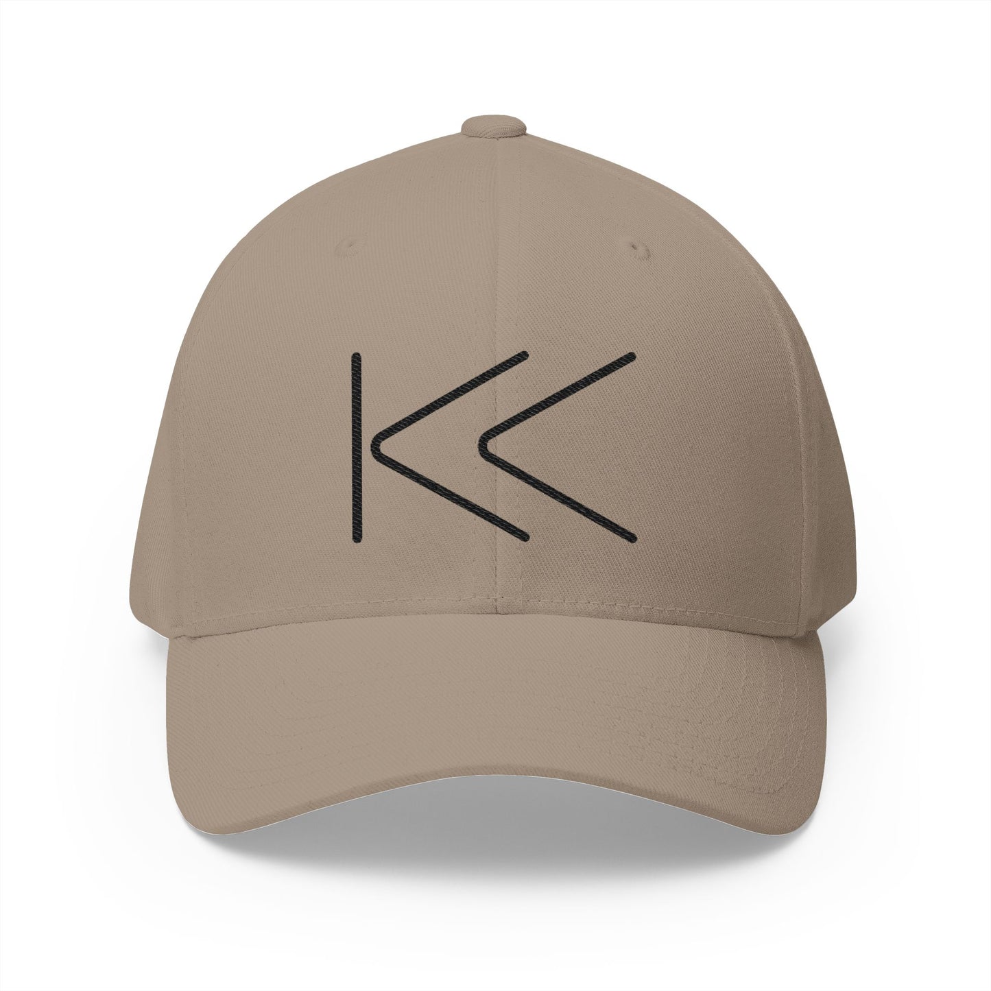Last Track Button Emoji Khaki Cap – Premium by Capmoji