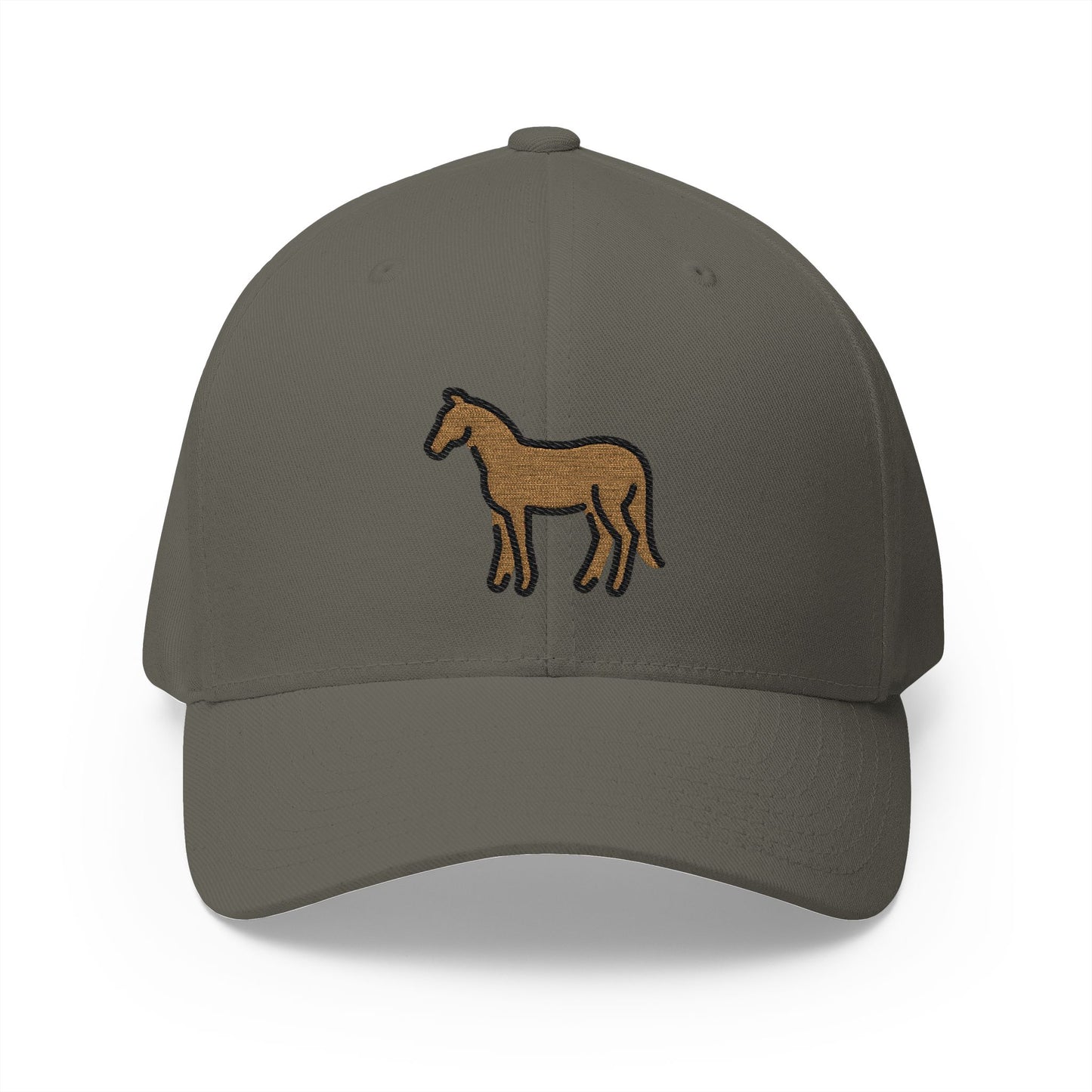 Horse Emoji Olive Cap – Premium by Capmoji