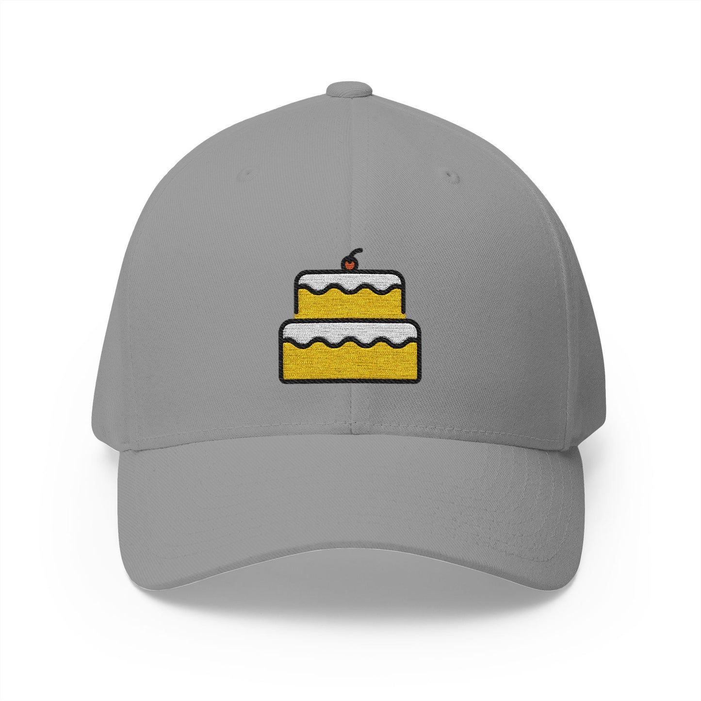 Birthday Cake Emoji Grey Cap – Premium by Capmoji
