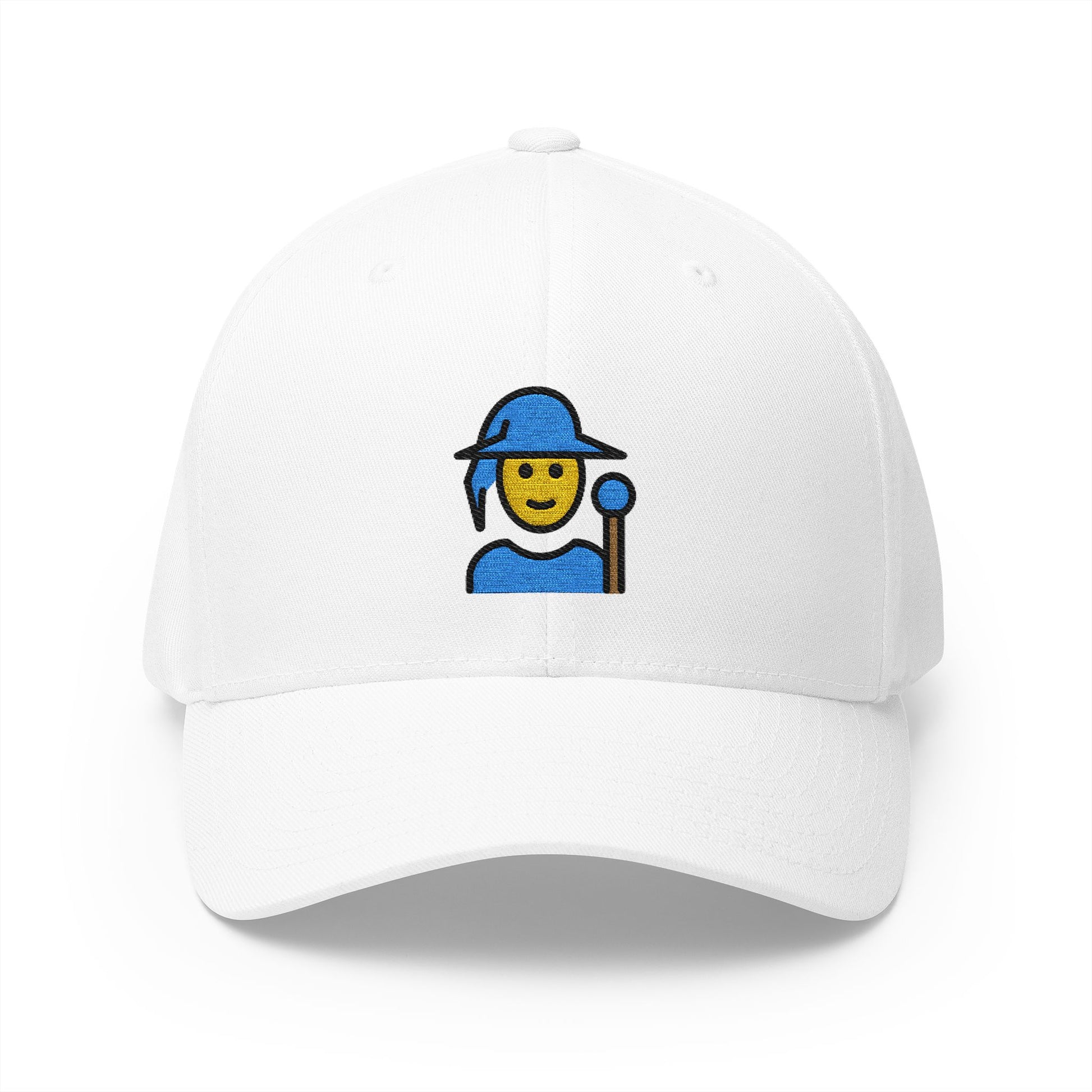 Mage Emoji White Cap – Premium by Capmoji