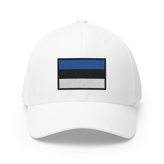 Flag: Estonia Emoji White Cap – Premium by Capmoji