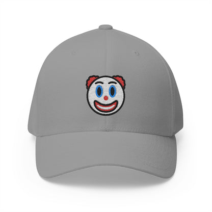 Clown Face Emoji Grey Cap – Premium by Capmoji