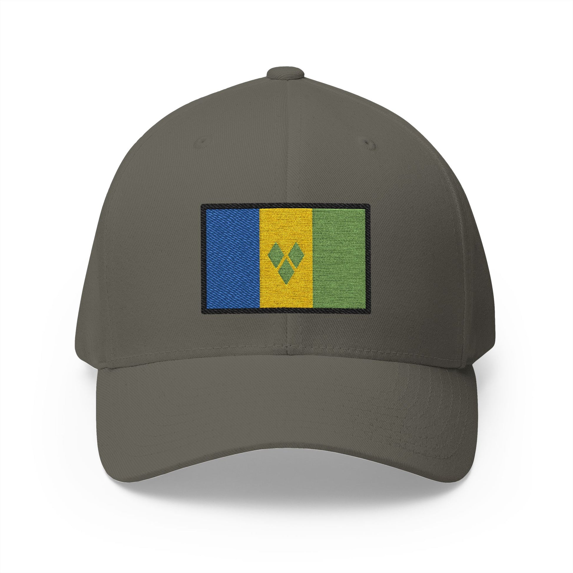 Flag: St. Vincent & Grenadines Emoji Olive Cap – Premium by Capmoji