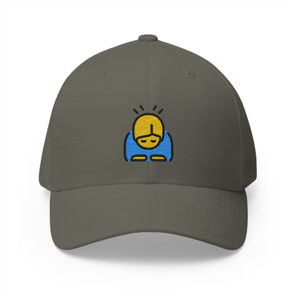 Person Bowing Emoji Olive Cap – Premium by Capmoji