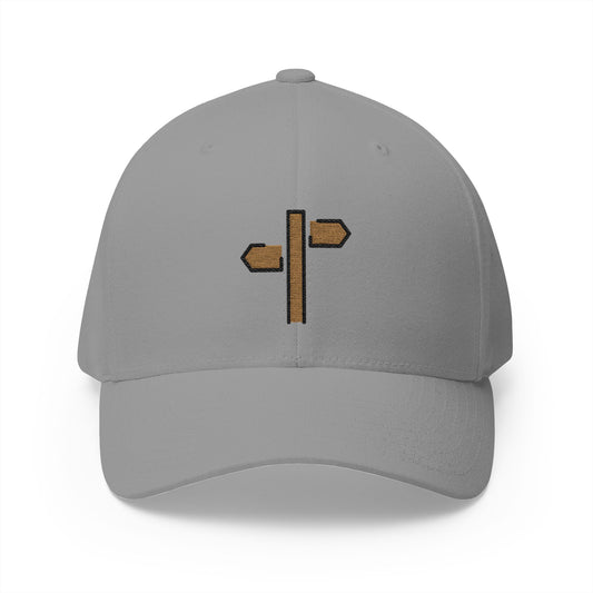Signpost Emoji Grey Cap – Premium by Capmoji