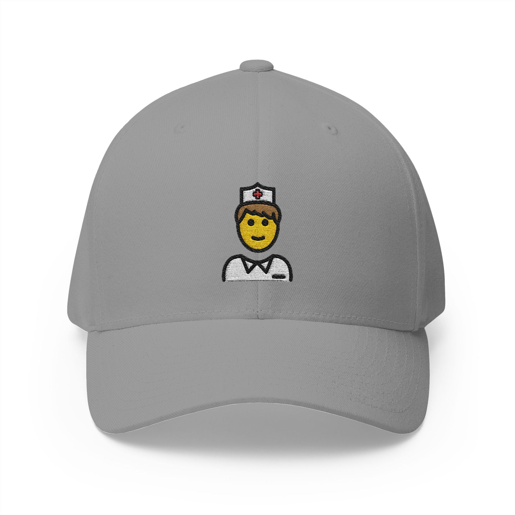 Male Nurse Emoji Grey Cap – Premium by Capmoji
