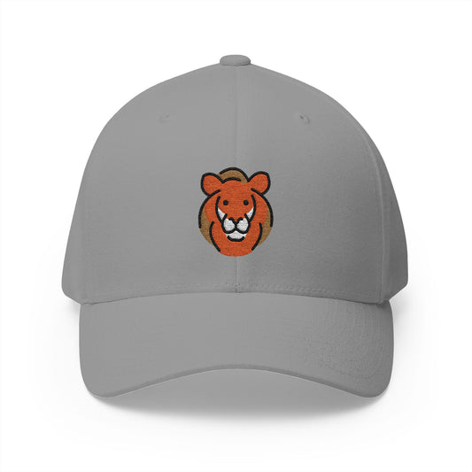 Lion Emoji Grey Cap – Premium by Capmoji