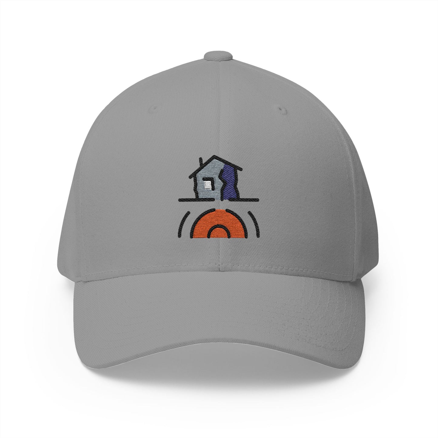 Earthquake Emoji Grey Cap – Premium by Capmoji