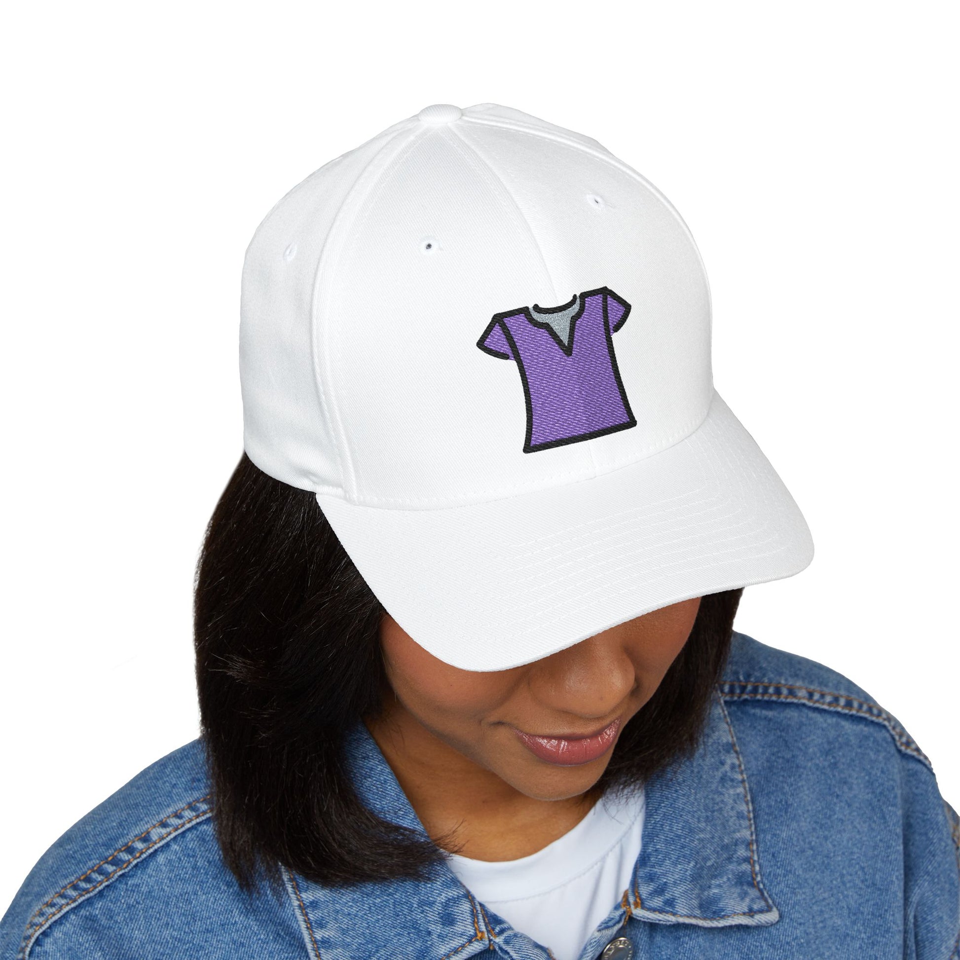 Woman'S Clothes Emoji Cap – Premium by Capmoji