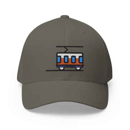 Tram Car Emoji Olive Cap – Premium by Capmoji