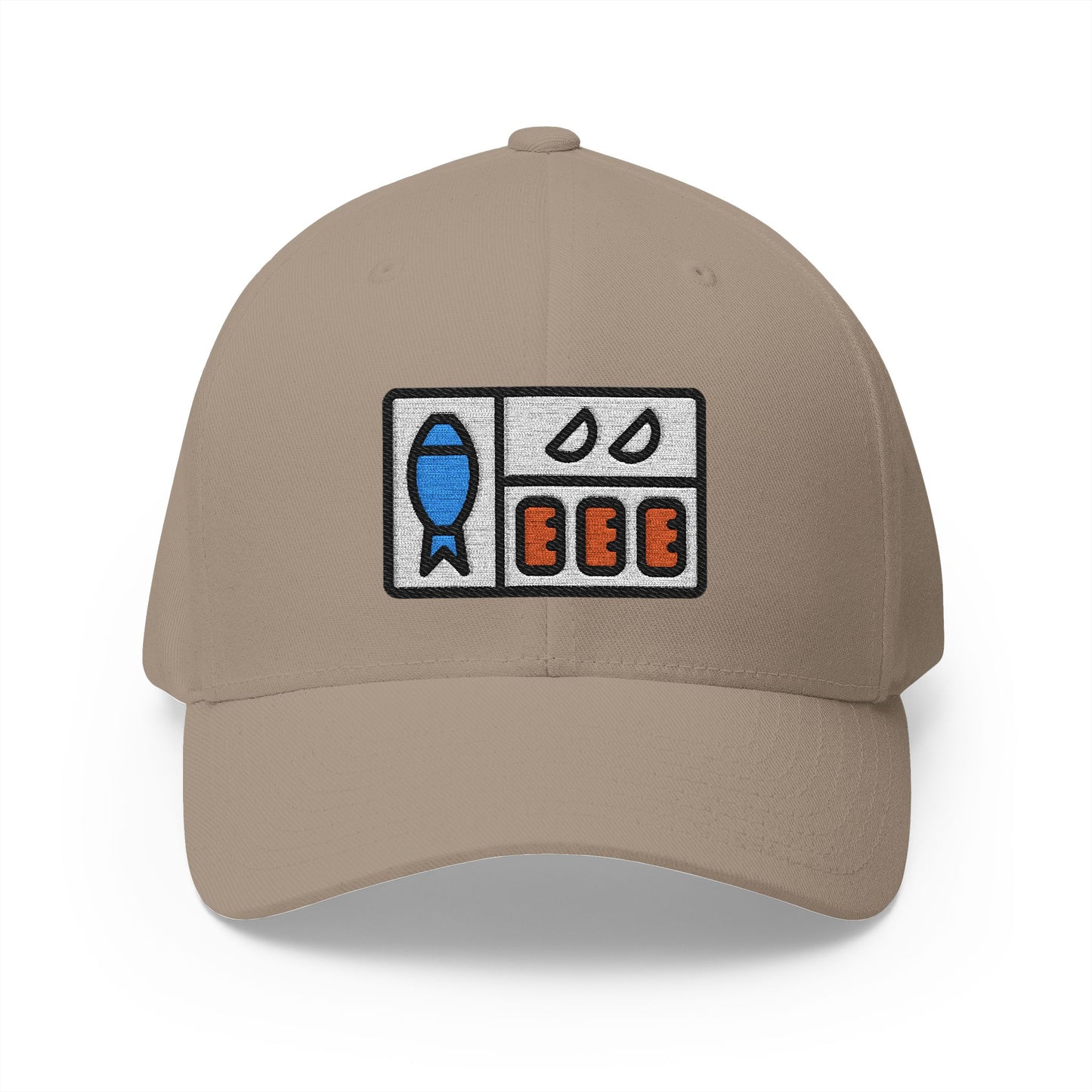 Bento Box Emoji Khaki Cap – Premium by Capmoji