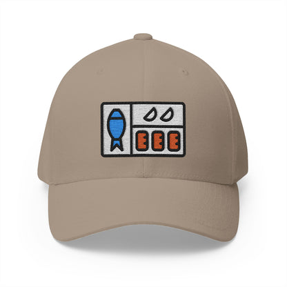 Bento Box Emoji Khaki Cap – Premium by Capmoji