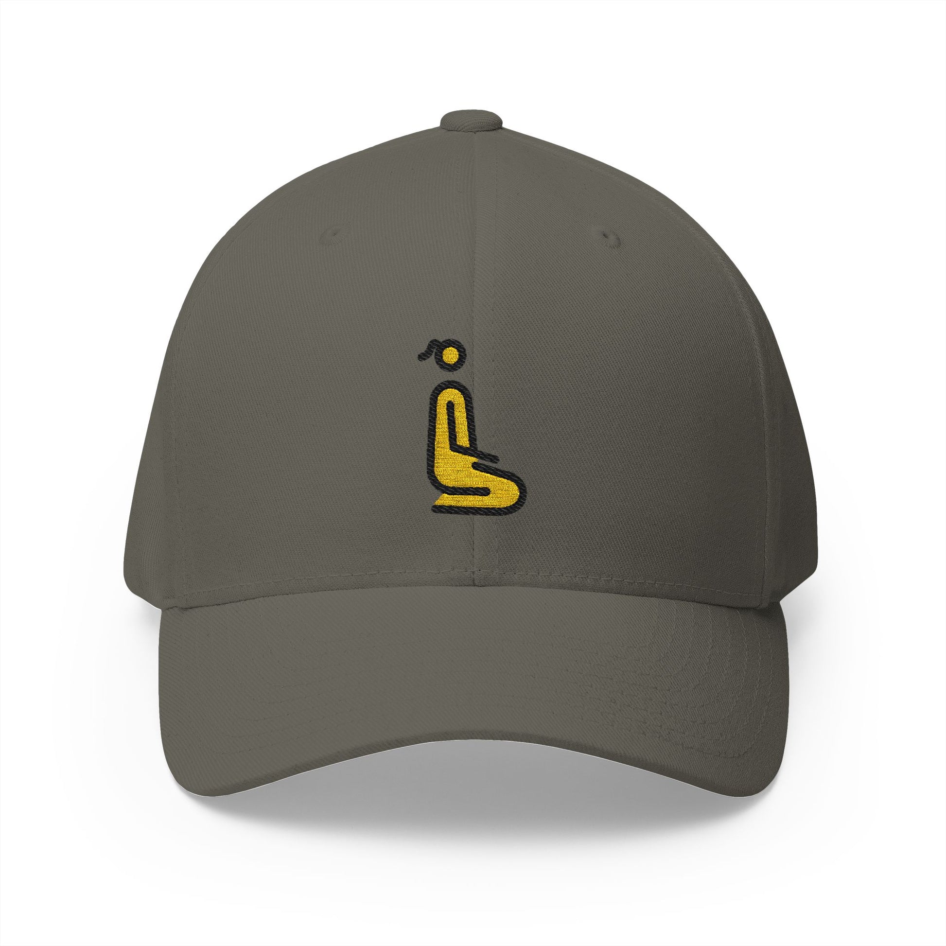 Woman Kneeling: Facing Right Emoji Olive Cap – Premium by Capmoji