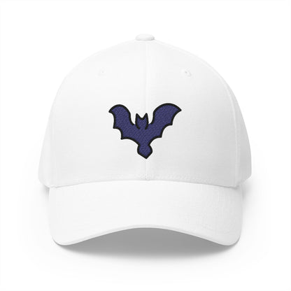 Bat Emoji White Cap – Premium by Capmoji