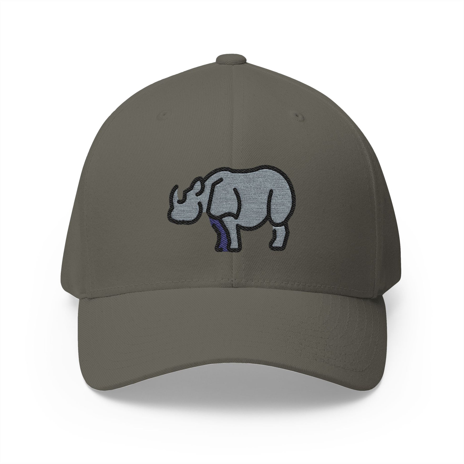Rhinoceros Emoji Olive Cap – Premium by Capmoji