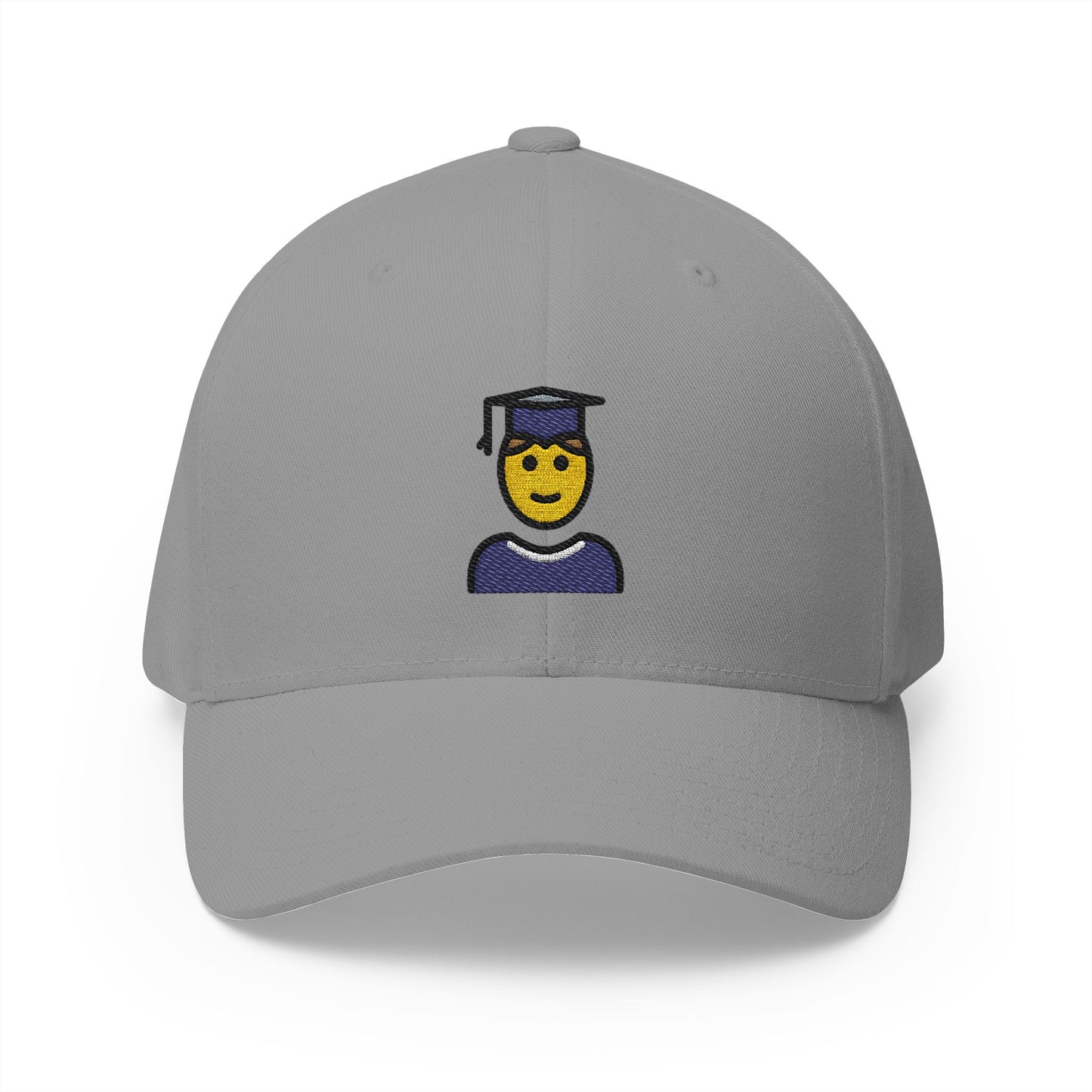 Man Student Emoji Grey Cap – Premium by Capmoji