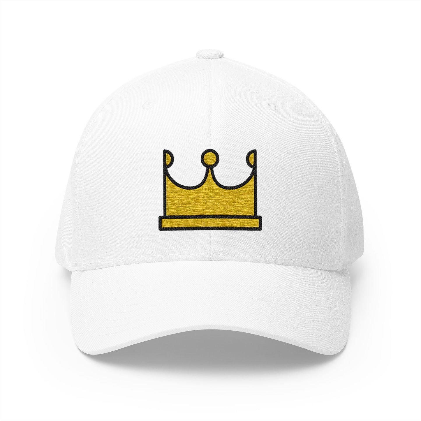 Crown Emoji White Cap – Premium by Capmoji