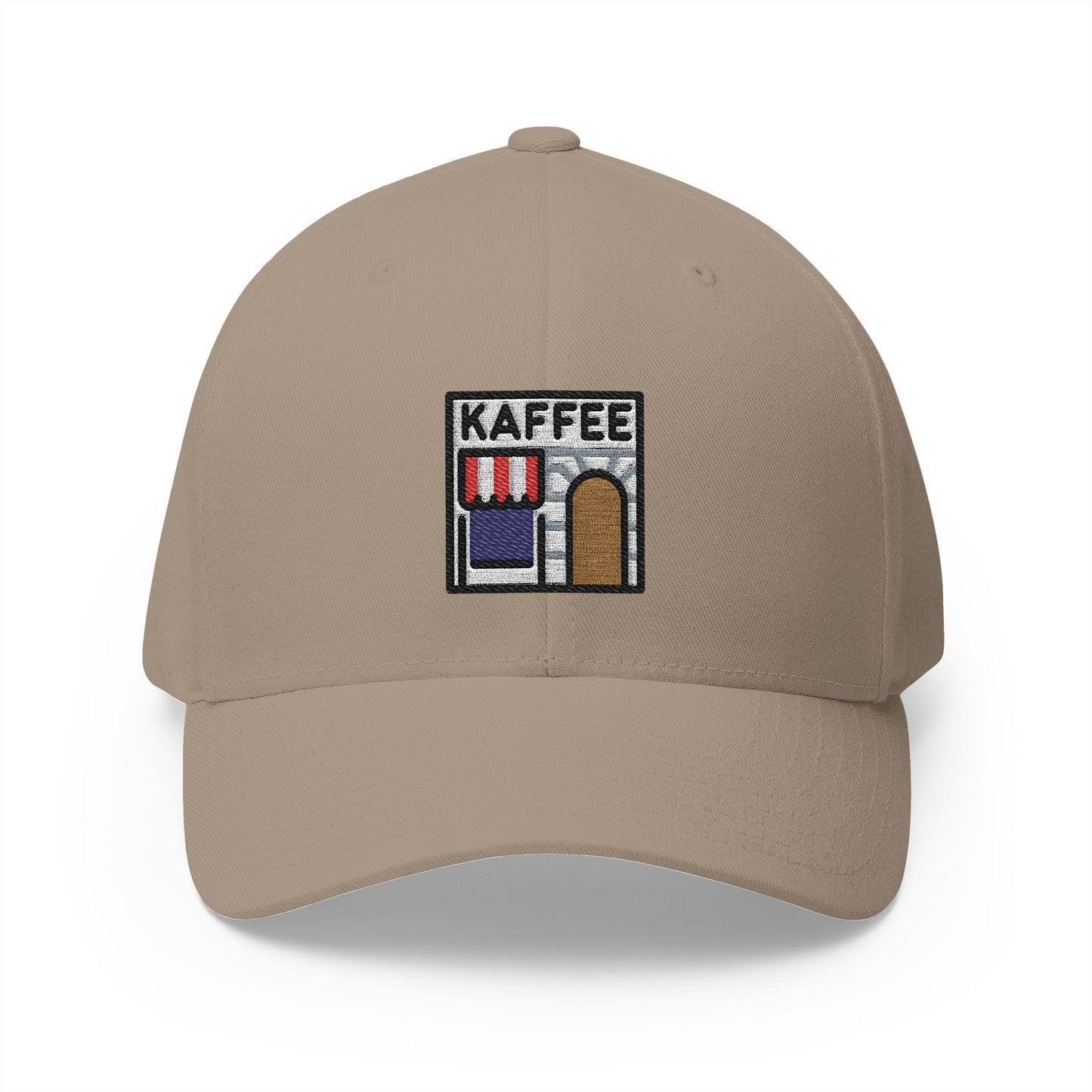 Viennese Coffee House Emoji Khaki Cap – Premium by Capmoji