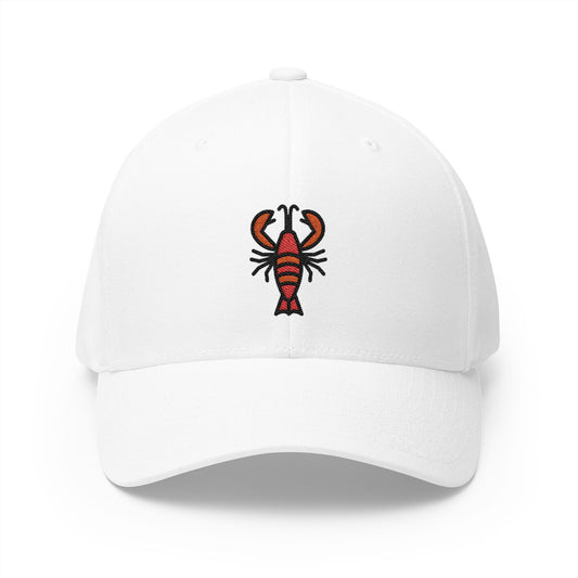 Lobster Emoji White Cap – Premium by Capmoji