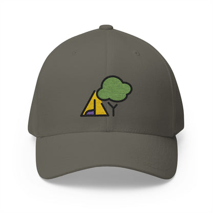 Camping Emoji Olive Cap – Premium by Capmoji