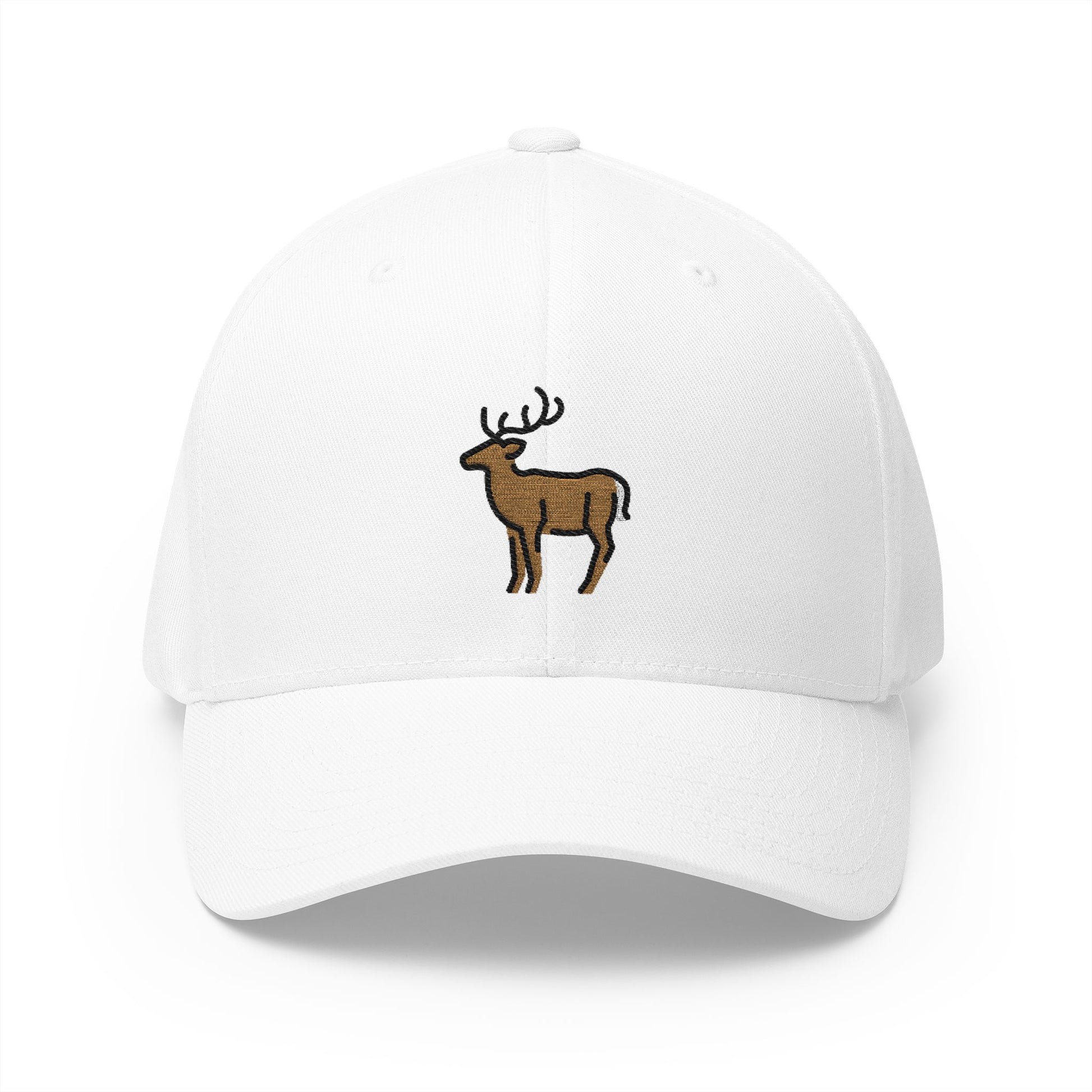 Deer Emoji White Cap – Premium by Capmoji