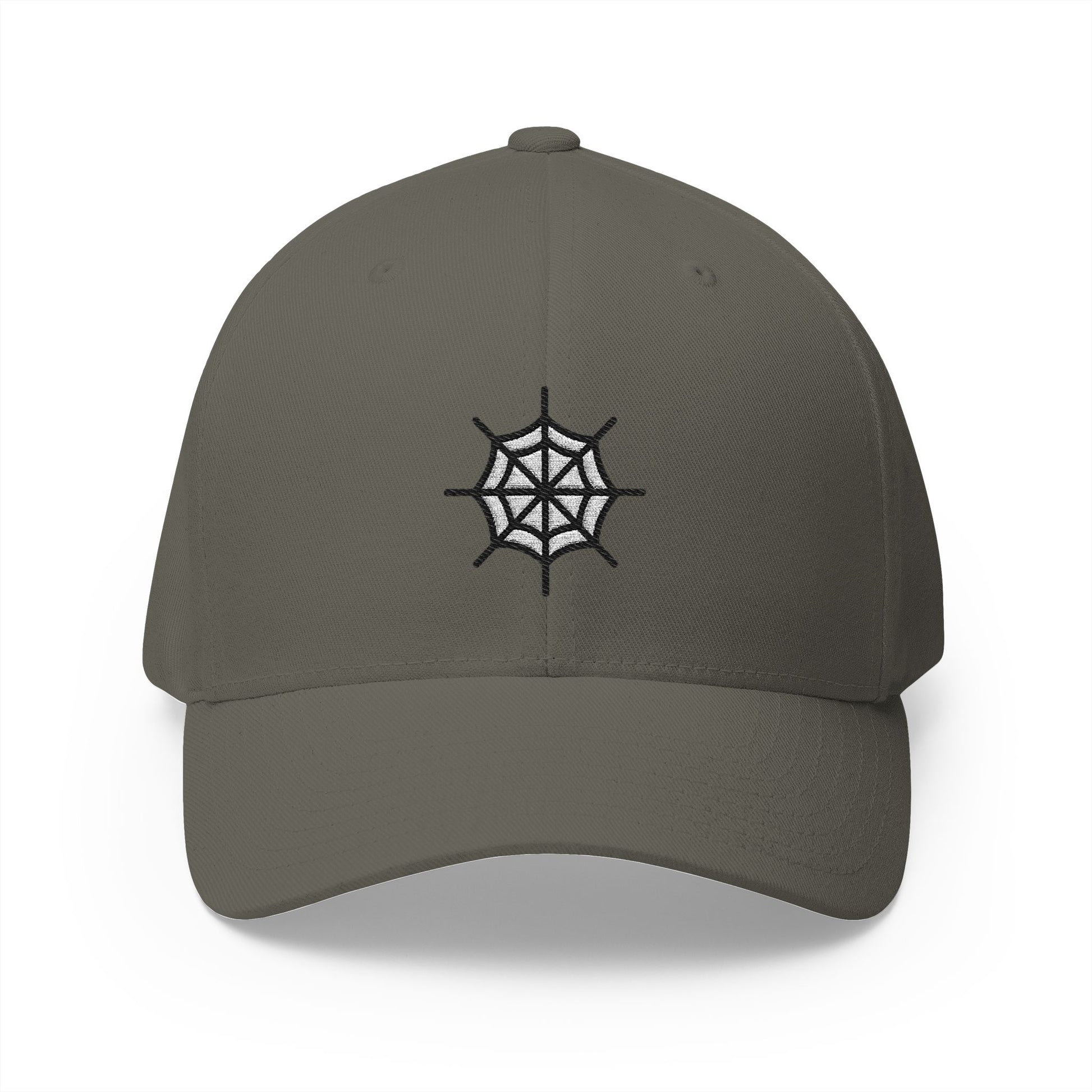 Spider Web Emoji Olive Cap – Premium by Capmoji
