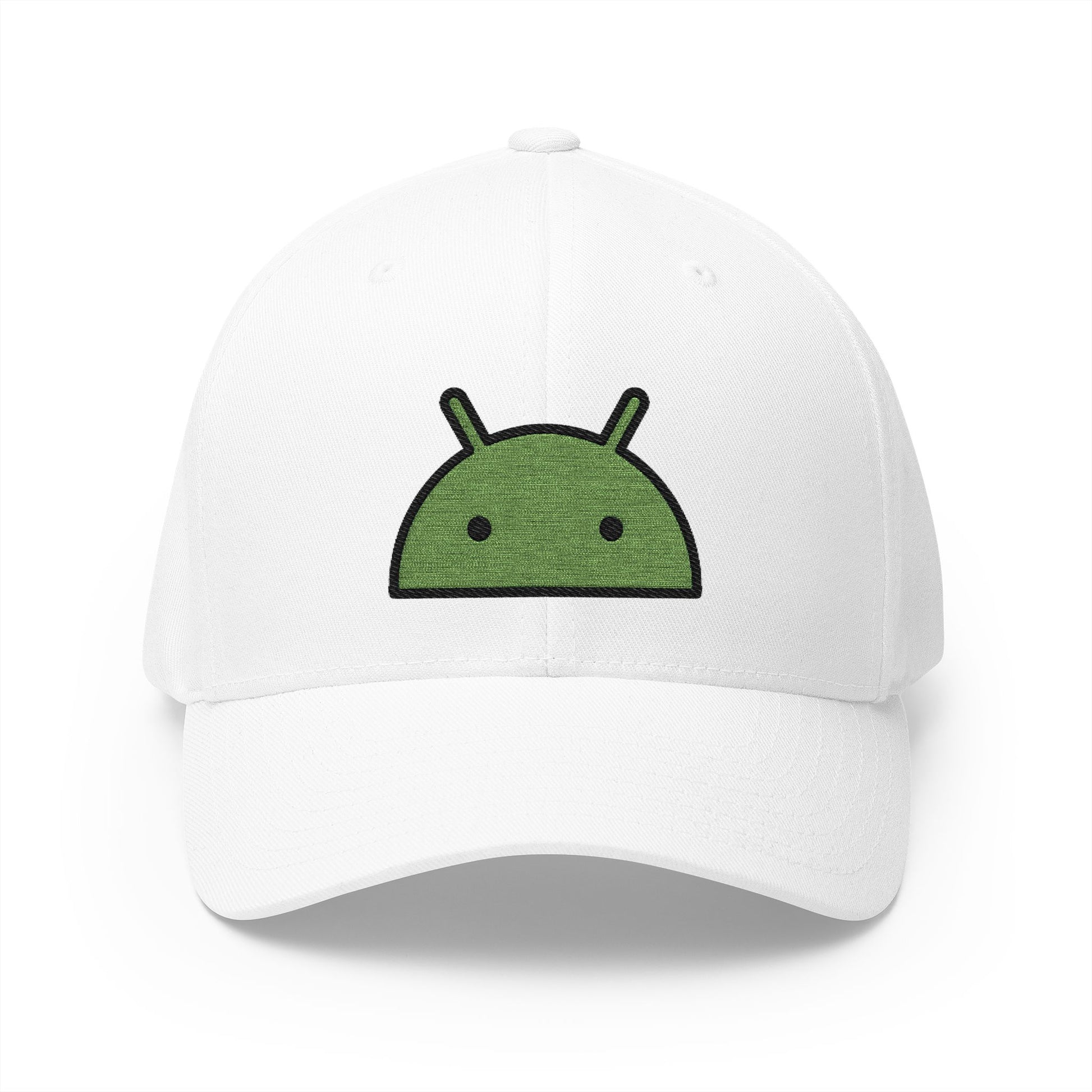 Android Emoji White Cap – Premium by Capmoji