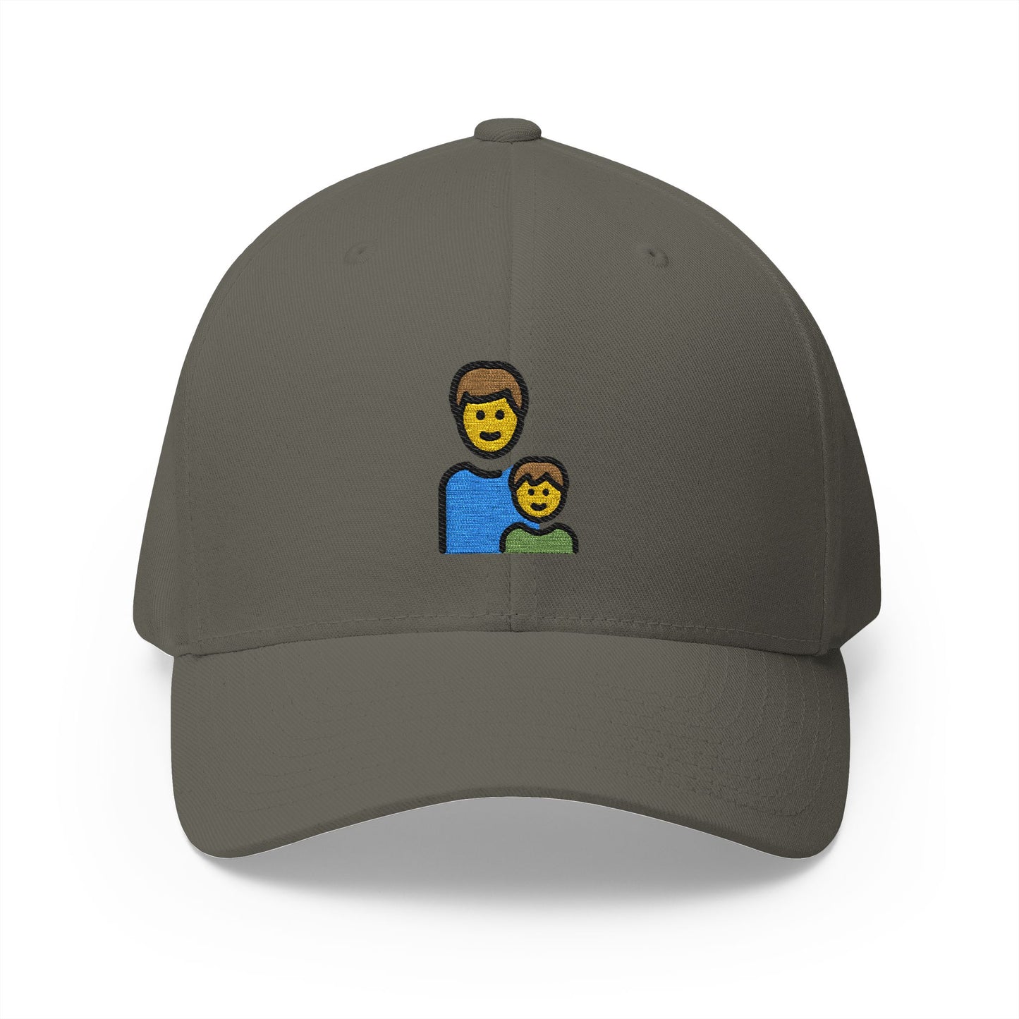 Family: Man, Boy Emoji Olive Cap – Premium by Capmoji