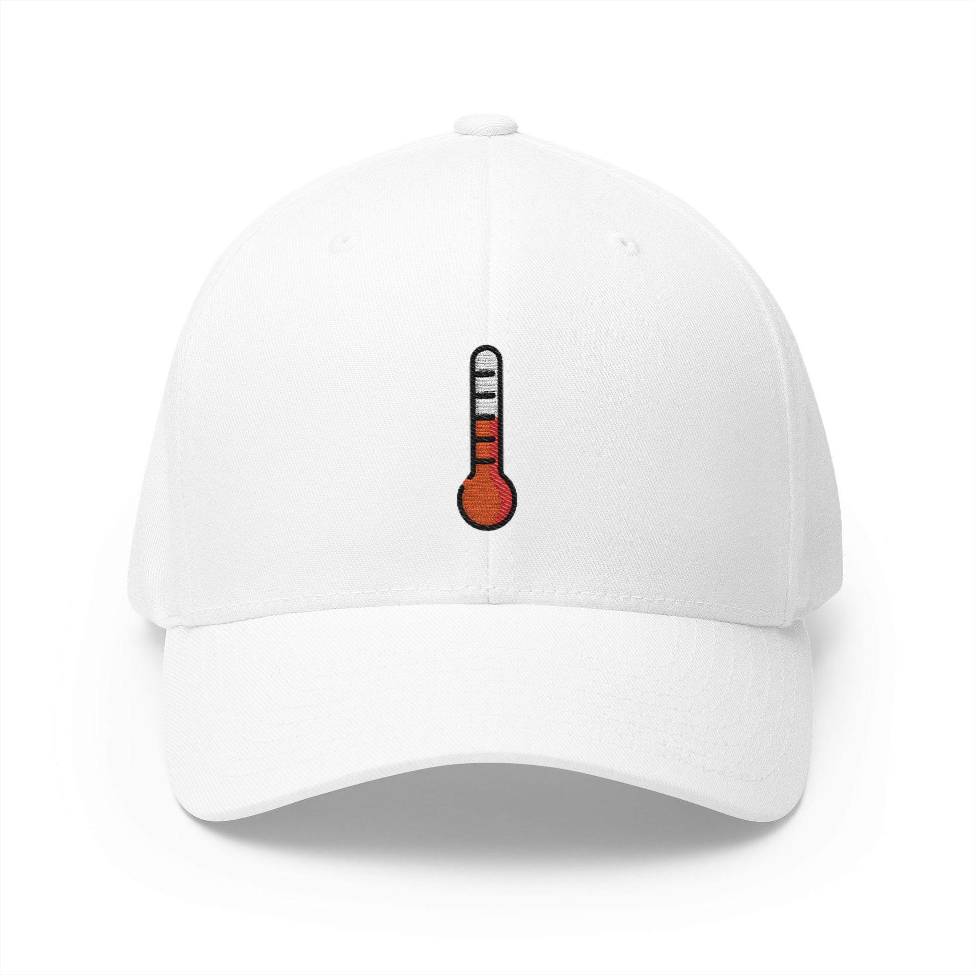 Thermometer Emoji White Cap – Premium by Capmoji