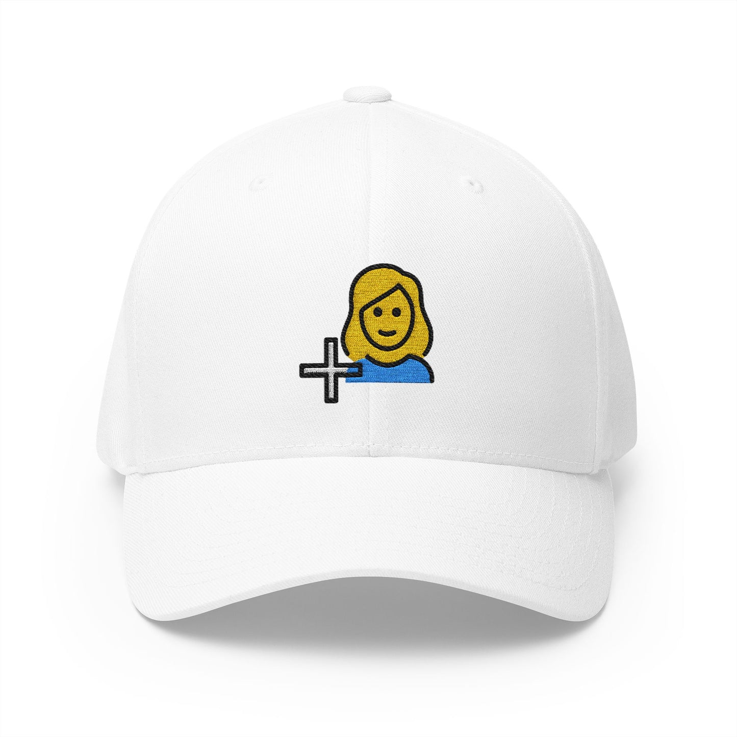 Add Contact Emoji White Cap – Premium by Capmoji