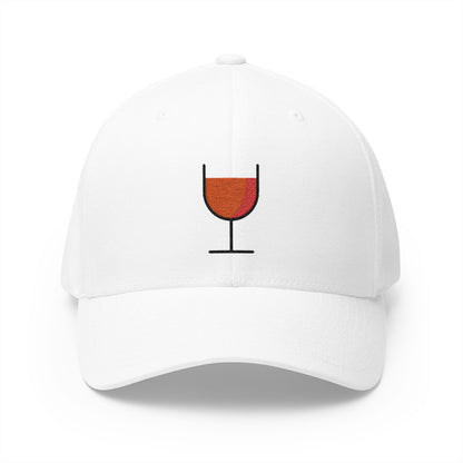 Wine Glass Emoji White Cap – Premium by Capmoji
