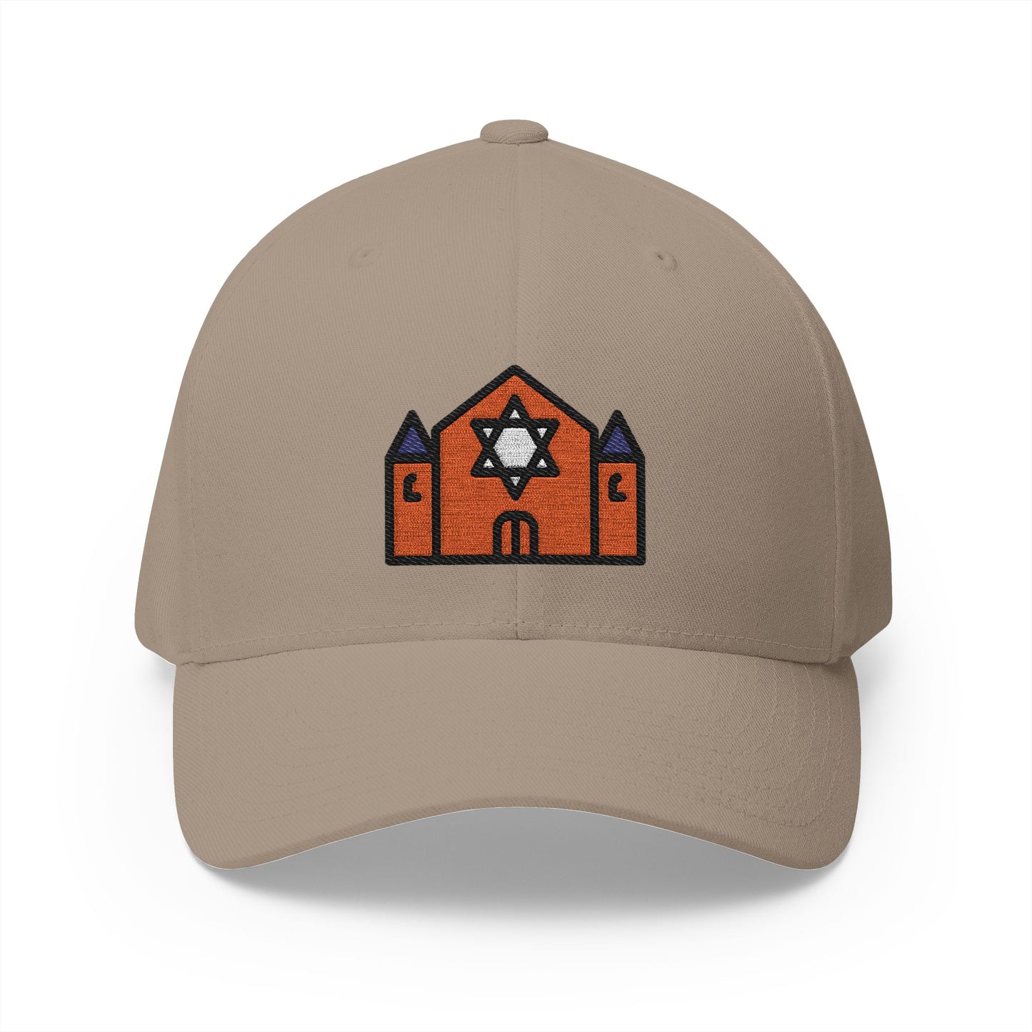 Synagogue Emoji Khaki Cap – Premium by Capmoji