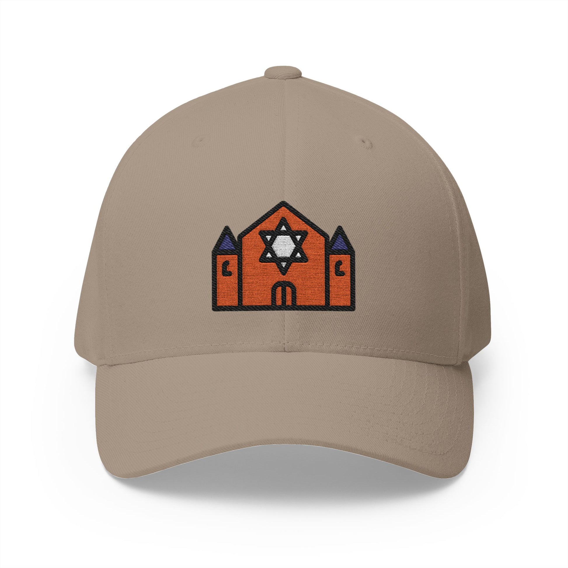 Synagogue Emoji Khaki Cap – Premium by Capmoji