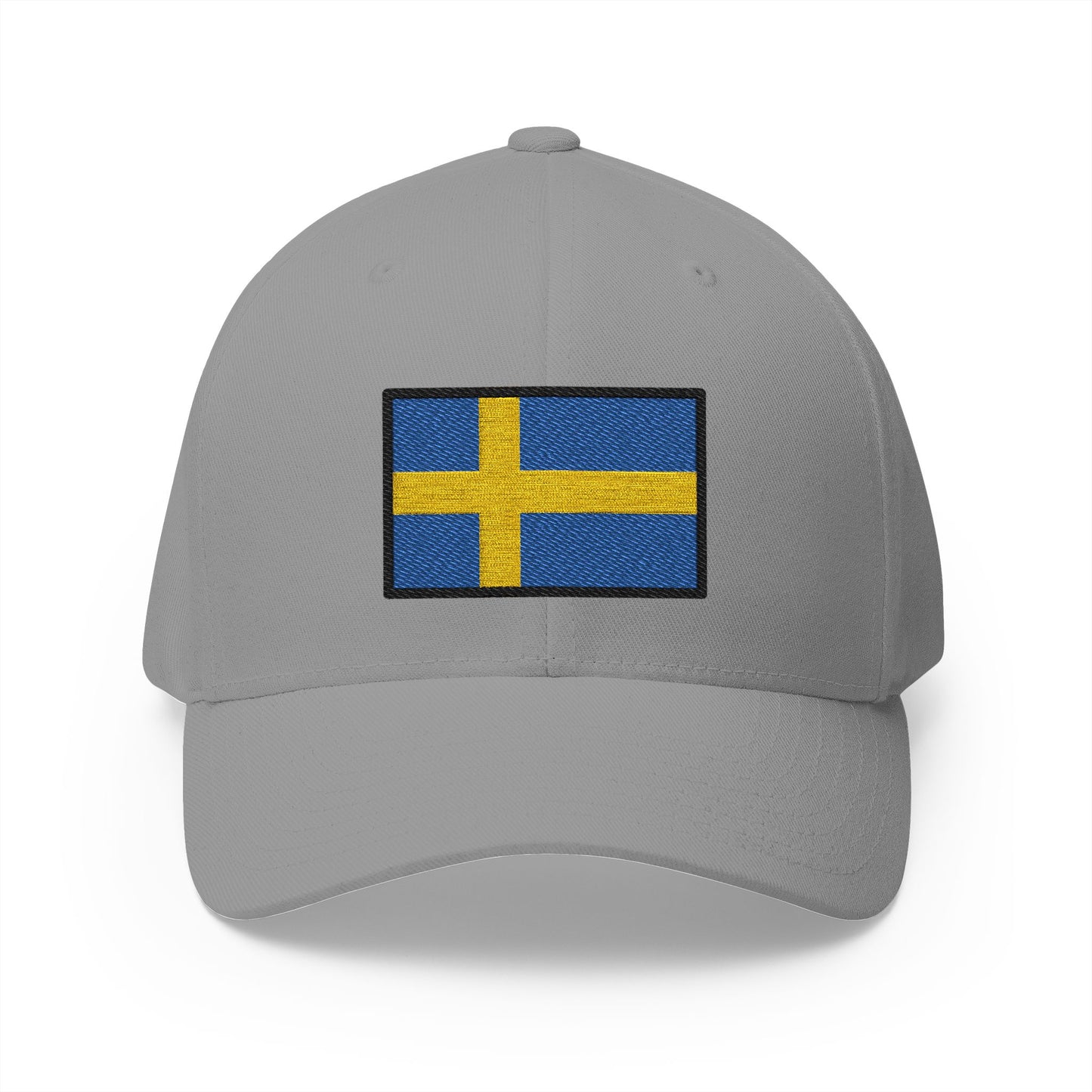 Flag: Sweden Emoji Grey Cap – Premium by Capmoji