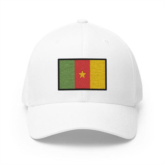 Flag: Cameroon Emoji White Cap – Premium by Capmoji