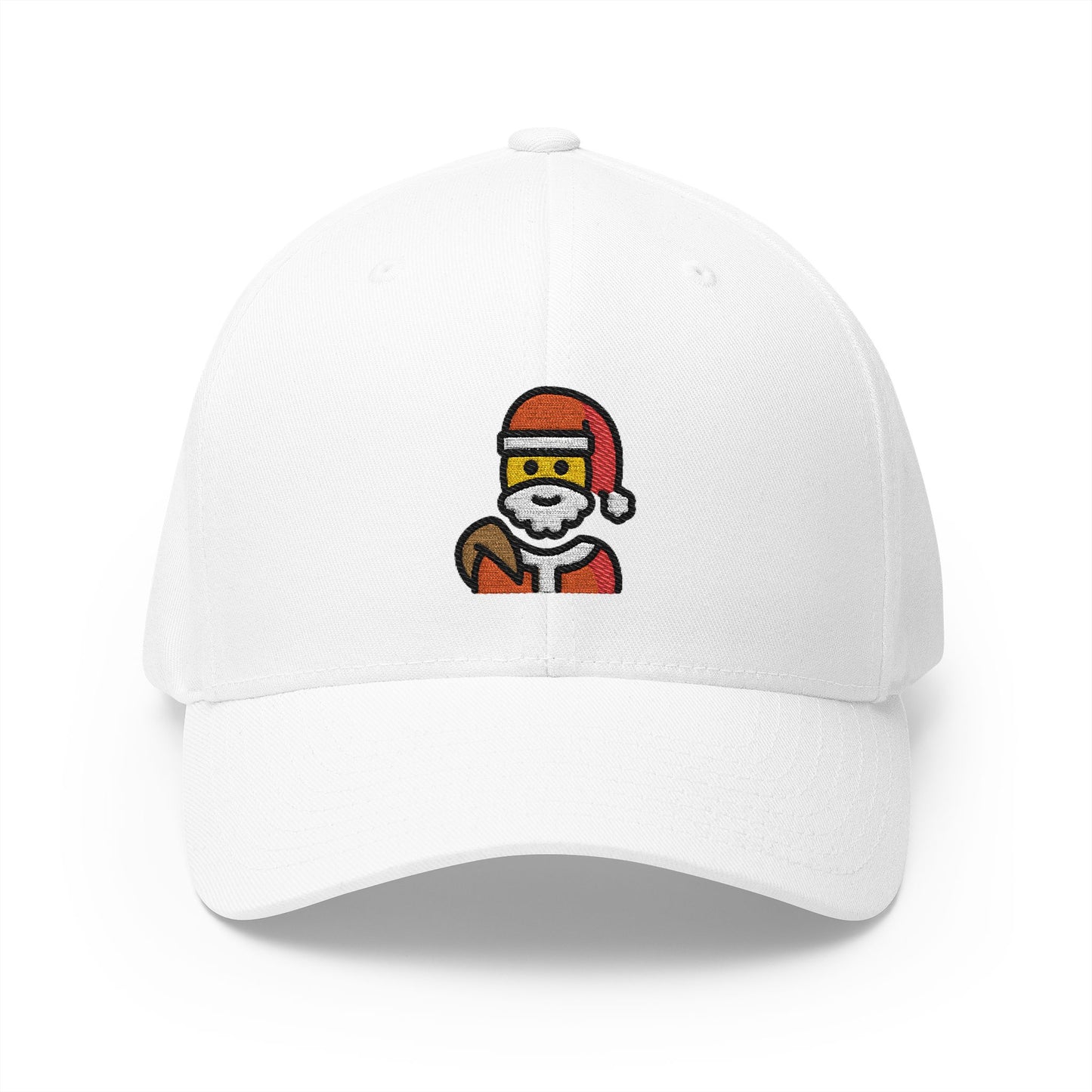 Santa Claus Emoji White Cap – Premium by Capmoji