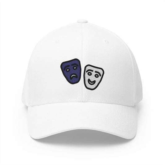 Performing Arts Emoji White Cap – Premium by Capmoji
